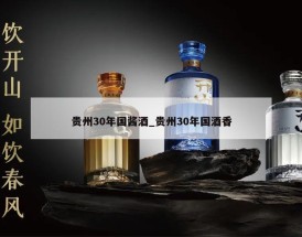 贵州30年国酱酒_贵州30年国酒香